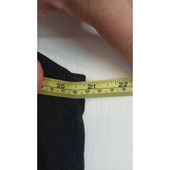 Black Linen style sleeveless mini dress - Picture 3 of 4